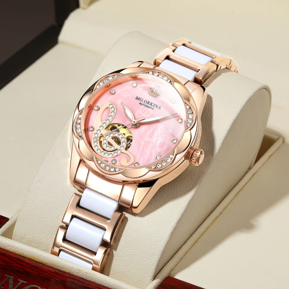 Damesmode Rose Goud Roze Horloge Dames Horloges Luxe Topmerk