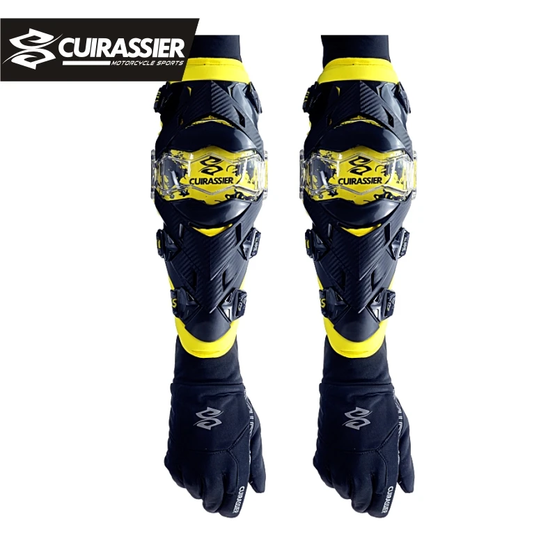 Protezione del ginocchio del gomito BSDDP plastica ABS materiale della spugna 4 pezzi Moto Ciclismo Motocross Ginocchiere del gomito Protezione della protezione Equipaggiamento protettivo BSD1006 