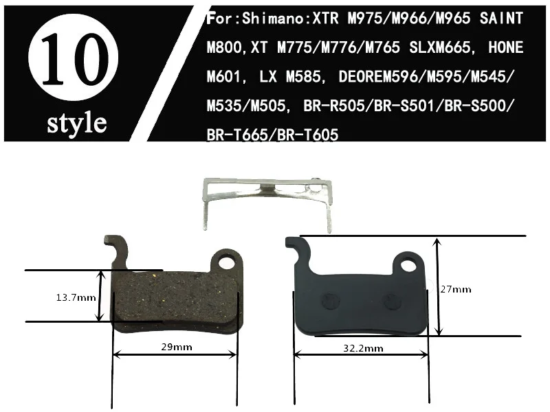 2/4 пар MTB горный велосипед дисковые Тормозные колодки для Shimano M355 M375 M810 DEORE M755 XT/R M975 M985 HAYES Dyno MX2 HFX-Mag