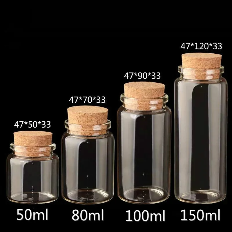 5PCS 47*60mm 60ml Creative Kitchen Storage Bottles Glass Jars With Lid Spice Sugar Tea Coffee Glass Container Receive Organizer 6