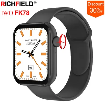 

IWO FK78 Smart Watch 2020 Men 1.78inch 2 Strap GPS Tracker Bluetooth Call Siri Heart RAte Smartband Sport Smartwatch Android IOS