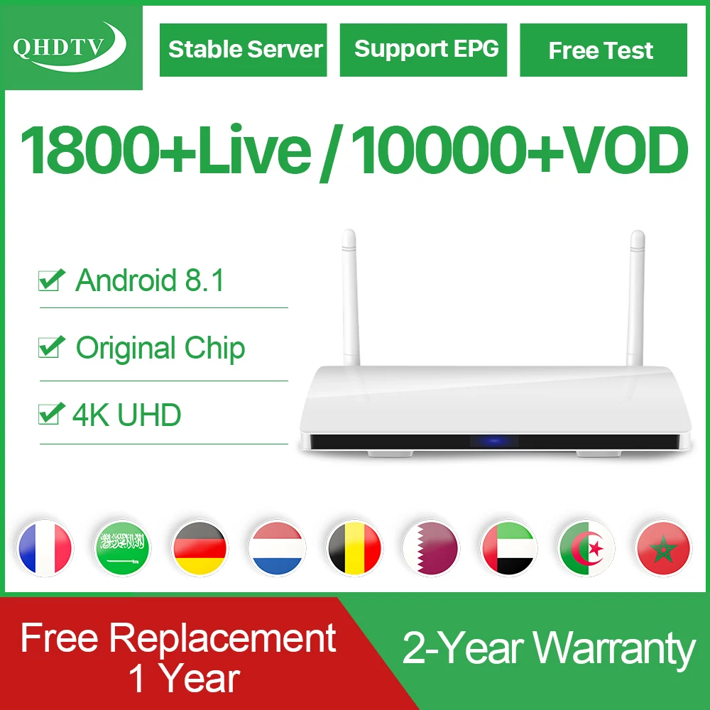 

IPTV Subscription Arabic France IP TV R6 Android 8.1 RK3229 H.265 1 Year IPTV Subscription Netherlands Qatar Leadcool IPTV Code