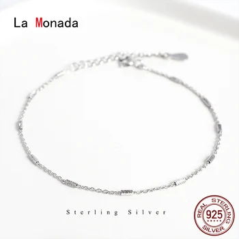

La Monada Fine Silver 925 Jewelry Bracelet Female Woman Stick Chain Minimalist Bracelets For Women Silver 925 Sterling