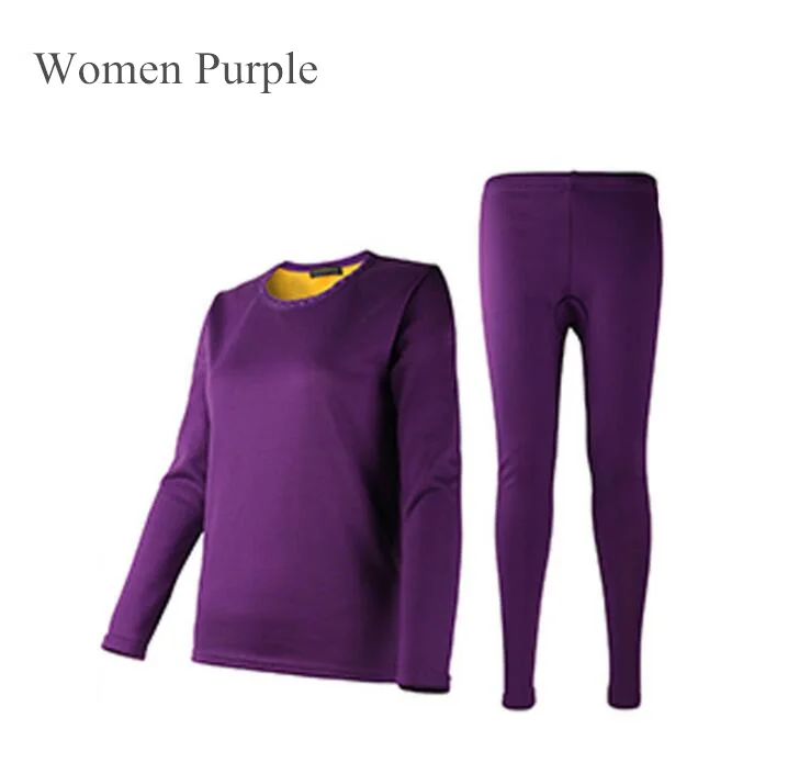 Новая плотная Пижама, комплект, Женская фланелевая теплая Пижама, комплект одежды для сна, домашний костюм, зимняя теплая Пижама, длинные брюки, одежда для сна - Цвет: Women Purple