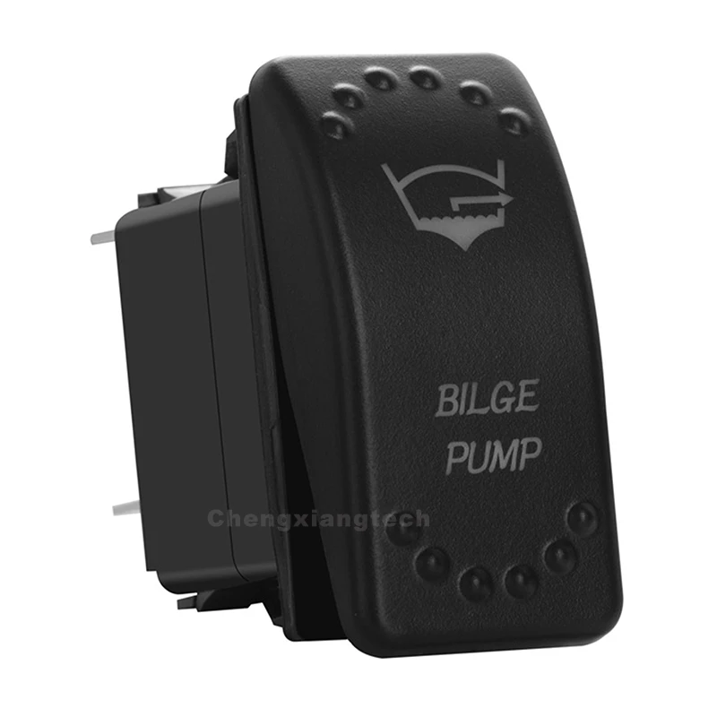 Car Marine Boat BILGE PUMP Green & Blue Led Light Rocker Switch 5P SPST