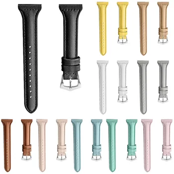 

Watch Strap Leather Belt Men Black Brown Watch Band Replacement Xiaomi Watch Genuine Leather Wristband For Ladies Smart Watch