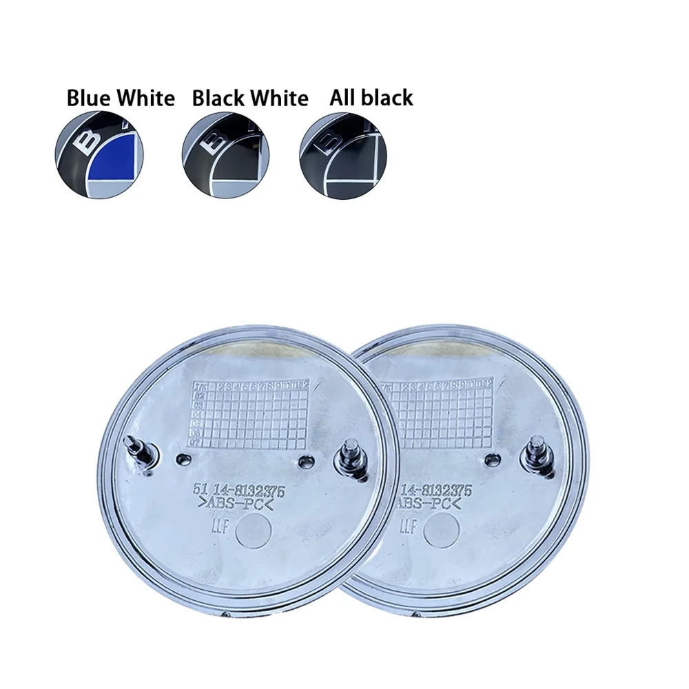 10Pcs 82mm 74mm ABS Car Hood Front Rear Trunk Emblem Badge Logo Covers For BWM E46 E39 E38 E90 E60 X5 X6 F10 F20 F30 51148132375 |