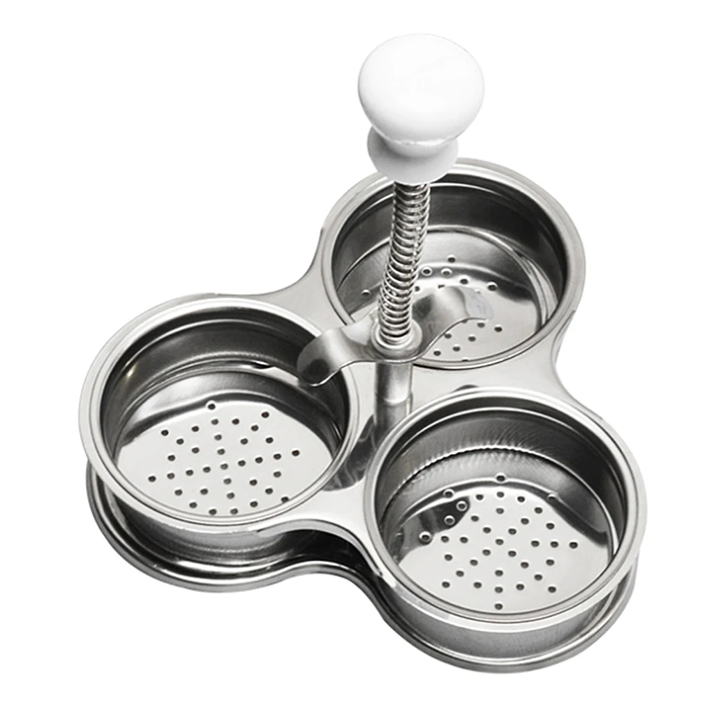 Stainless Steel Egg Poacher Cups Egg Boiler Steamer Non Stick Cooking Ware