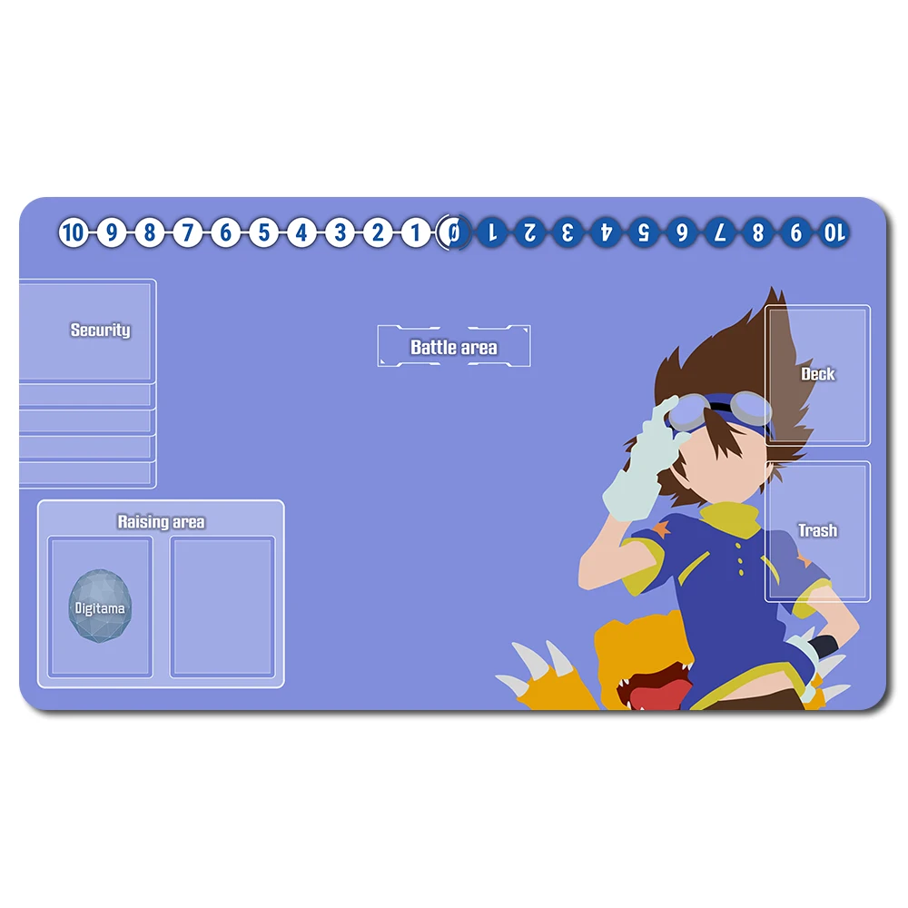 

695497 - Board Game DTCG Playmat Table Mat Size 60X35 cm Mousepad Play Mats Compatible for Digimon TCG CCG RPG