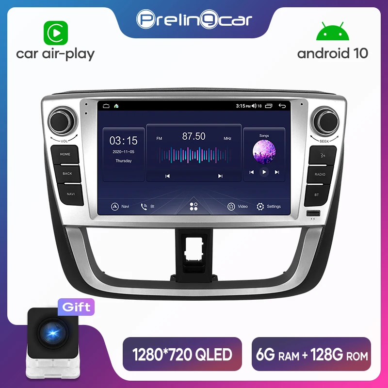 Автомобильная навигационная система prelingcar для Vios/YARIS 2017 18 19 android 10 0 Автомобильный