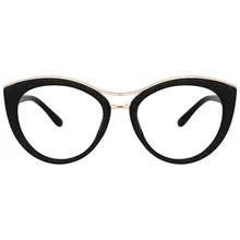 Zeelool женские шикарные очки кошачий глаз без оправы с прозрачными линзами Carol FX0772