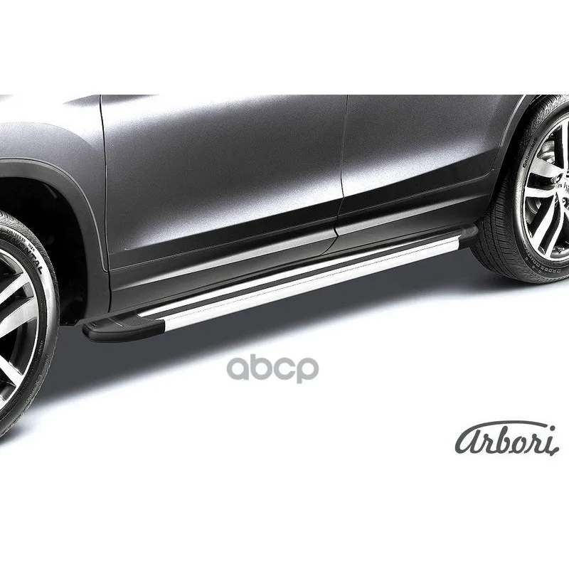 Комплект Алюминиевых Порогов Arbori Luxe Silver 1800 Для Toyota Venza 2012- Arbori арт. AFZDAALTVEN04