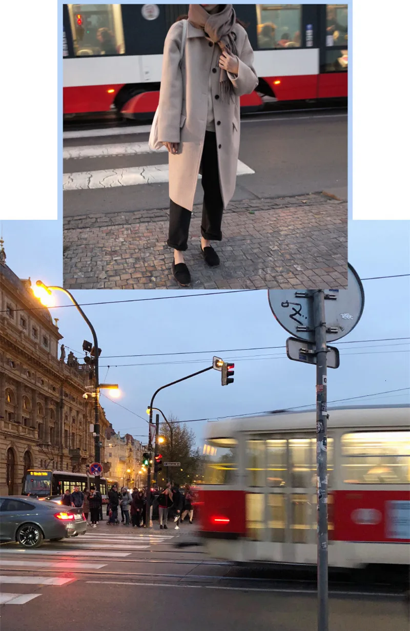 Новинка, Осень-зима, Женский Длинный плащ, однобортный, однотонный, свободный, отложной воротник, Ретро стиль, Повседневная ветровка размера плюс