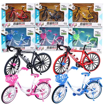 

Bike Toy Model Creative 1:8 Alloy model Simulation Bicycle ornament For children Mini Bike toy kid gift bicycle collection