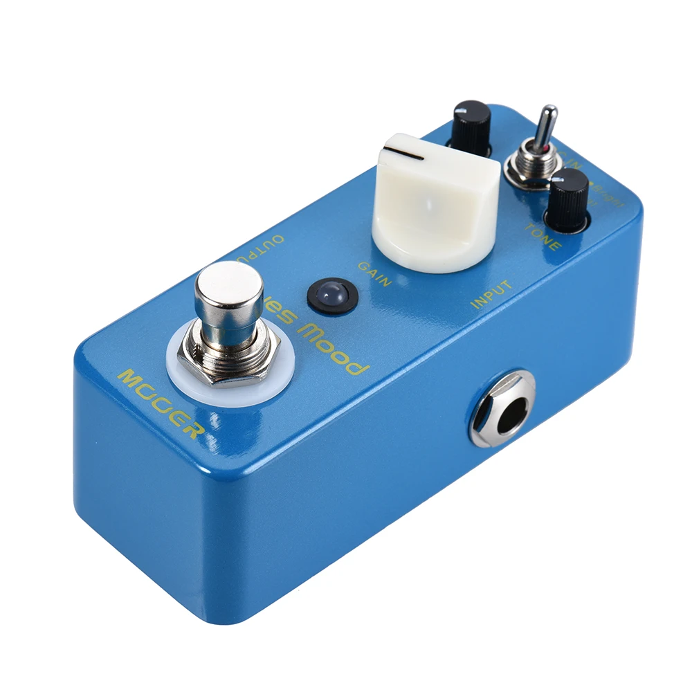 

Hot New Blue Mood Blues Style Overdrive Guitar Effect Pedal 2 Modes(Bright/Fat) True Bypass Full Metal Shell