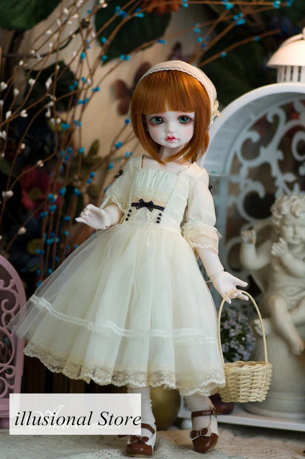 1/3 1/4 1/6 BJD SD кукольная одежда милое белое платье для 1/3 sd10 1/4msd bjd девочка кукла-мальчик одежда