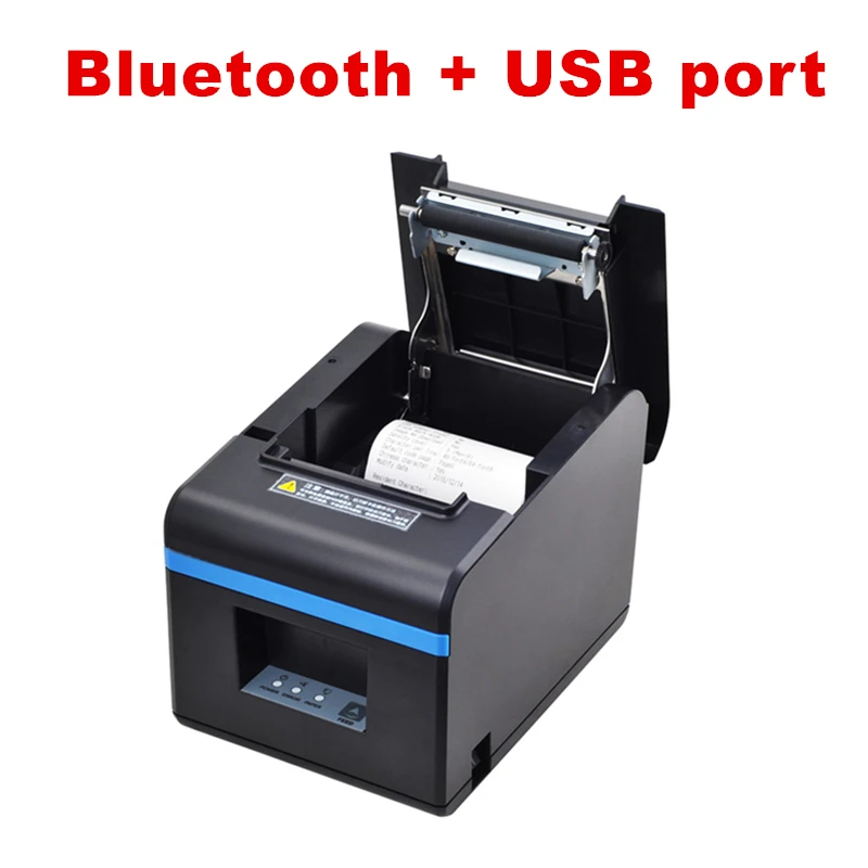 Bluetooth port Xprinter Pos 80 мм Термальный чековый принтер с Bluetooth USB портом чековый принтер с автоматическим резаком для мобильных Android Wins - Цвет: Bluetooth port