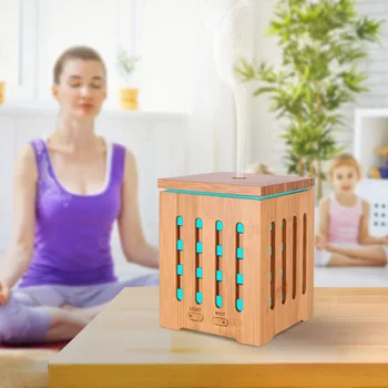 

200Ml high-grade bamboo and wood aromatherapy machine, mini-home, natural bamboo aromatherapy machine