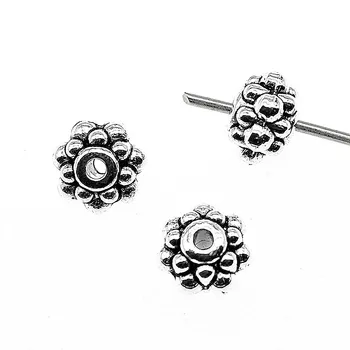 

Malzahar 50 Pieces Small Hole Spacers Beads Jewelry Findings Components Pendants For Crafts