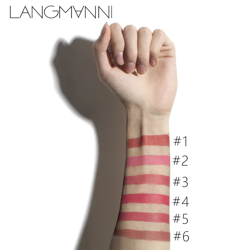 Langmanni Maquiage, 12 цветов, матовая губная помада, водостойкая, Обнаженная, бархатная помада, сексуальная, красивая, длинный, прочный batom, красные губы, оттенок, косметика