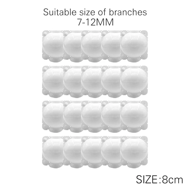 8cm White 20pcs