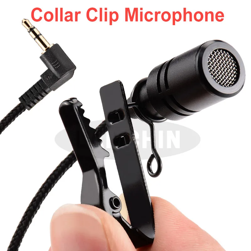 

Mini Omnidirectional Metal Microphone Jack Lavalier Tie Clip Plastic Microphone Audio Mic for Computer Laptop