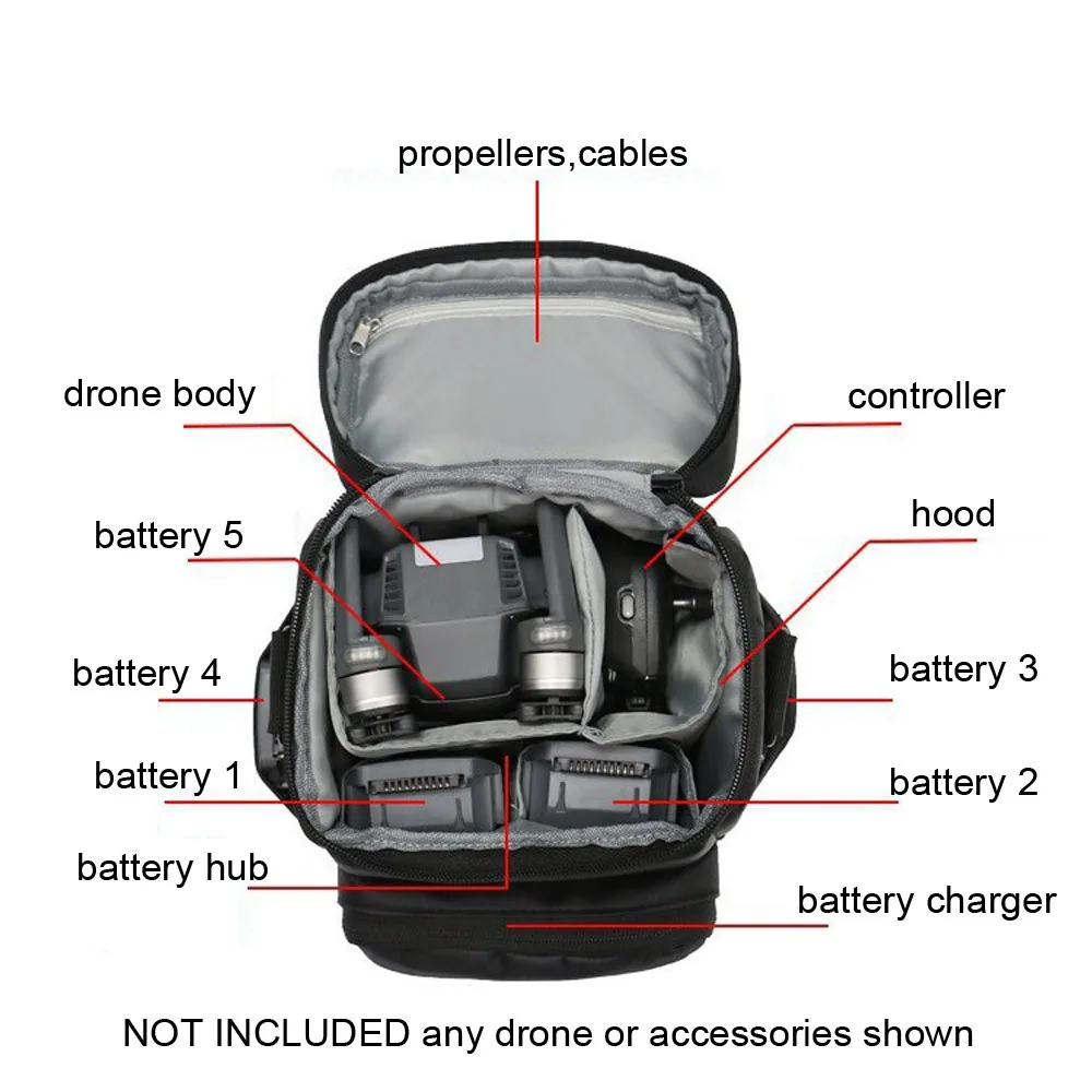 Для DJI Mavic Air Pro сумки для дрона Портативная сумка коробка для хранения сумка для DJI Mavic аксессуары сумка на плечо 1224#2