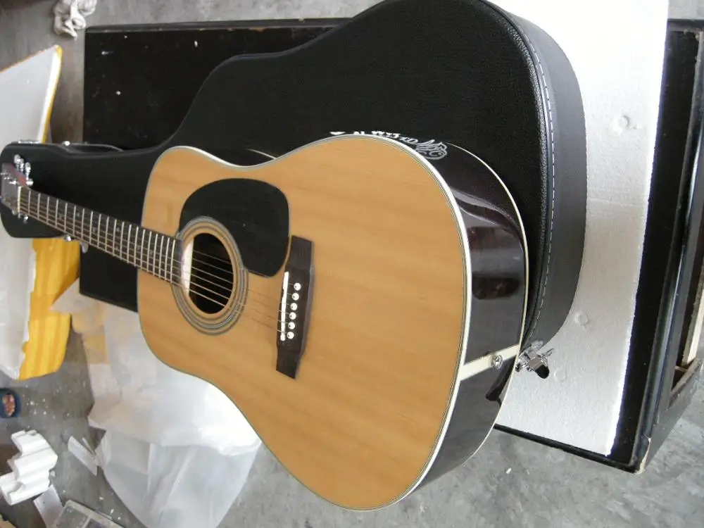 

factory custom High Quality acoustic guitar solid spruce top acoustic electric guitar classic D type 28 with case 820