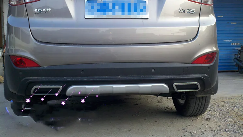 Автомобильный Стайлинг для hyundai IX35 2010- автозапчасти ABS передний и задний бампер протектор накладка