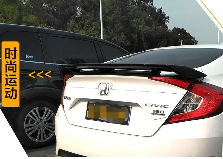 Для Honda Civic спойлер- MLBK Высококачественный ABS Материал заднее крыло автомобиля праймер цвет задний спойлер для Honda Civic спойлер