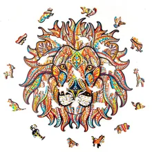 Puzzle 3D en bois pour enfants, jouet éducatif, assemblé, décoloration animale, bricolage, 400g, offre spéciale