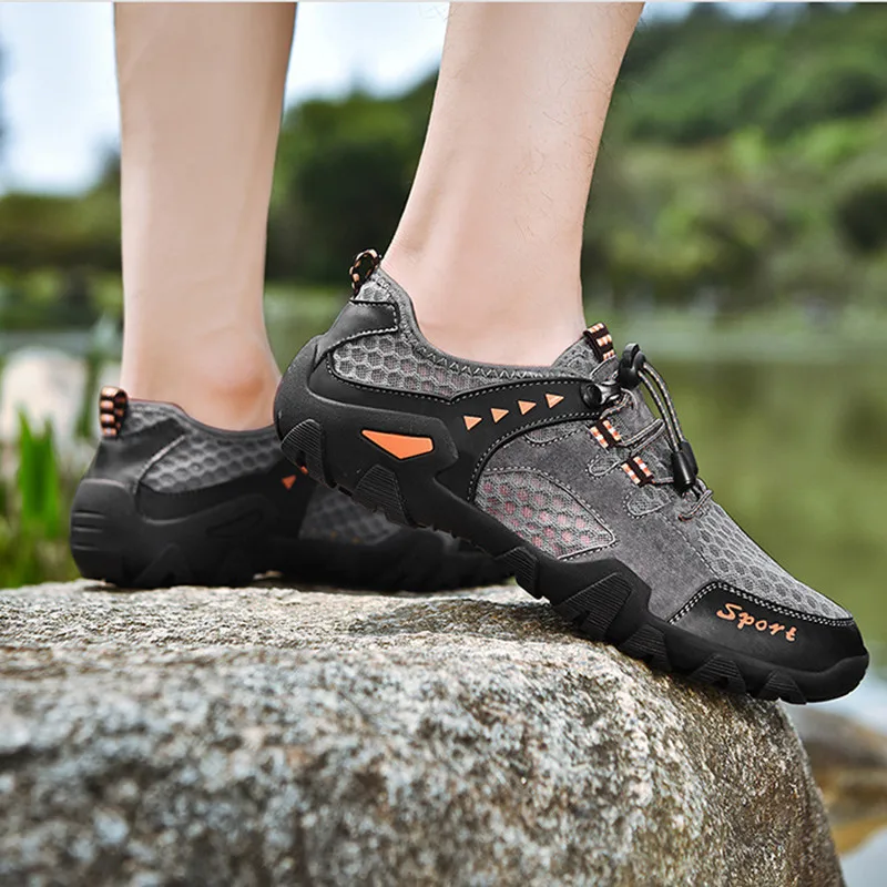 Уличная обувь для пешего туризма 2019 дышащие уличные мужские кроссовки удобные