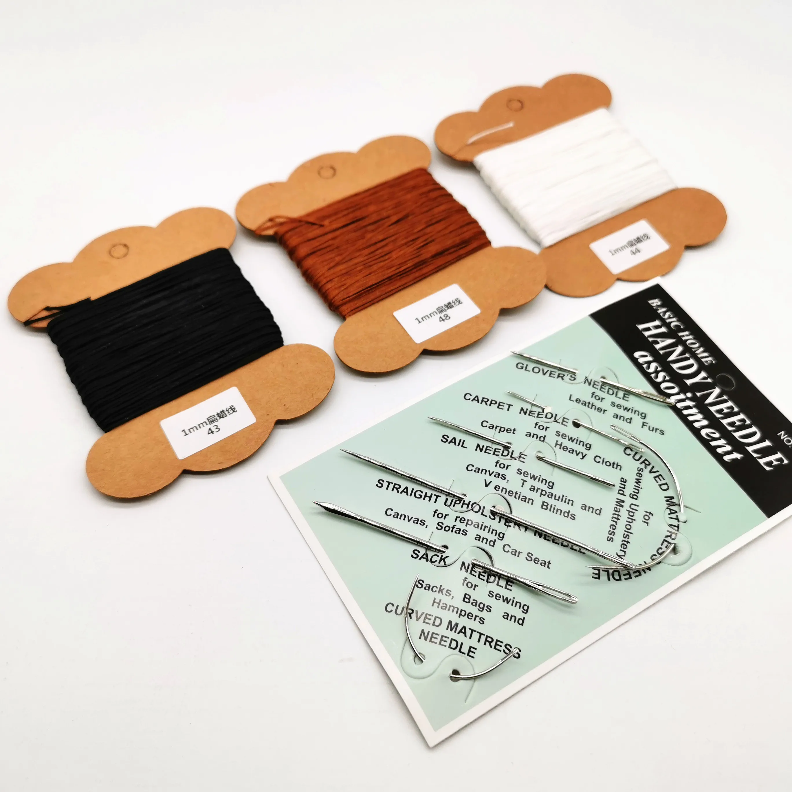 

Leather Sewing Shoes Repair Tool Sets 10pcs/set Needle Tool Kit Leather Craft Sewing Supplies Waxed Thread stitching DIY