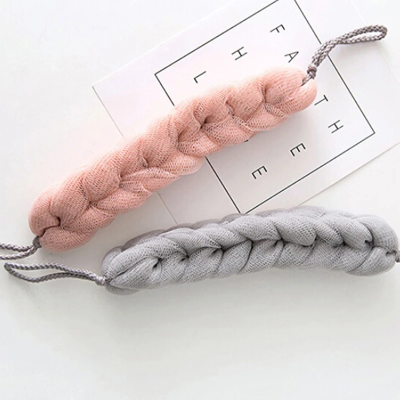 Pop Space Bath Towel Shower Bath Ball Mesh Brushes Sponges Bath Accessories Body Wisp Dry Brush Exfoliation Cleaning Equipment