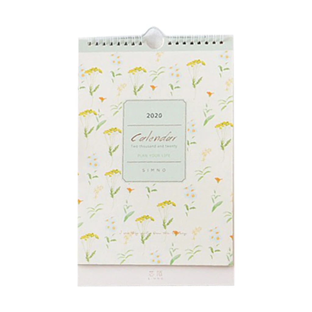 Fresh Wall Hanging Paper Calendar Memo Daily Schedule Planner Yearly Agenda