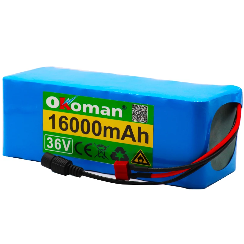 36v 16Ah Электрический велосипед литий-ионный аккумулятор 18650 42V 16000mAh 10S4P большой емкости аккумулятор с bms 500W перегрузки по току