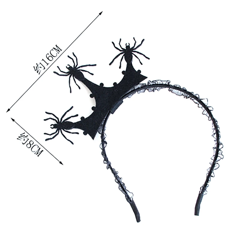 Аксессуары для маскарада на Хеллоуин головной убор паук волос в виде короны