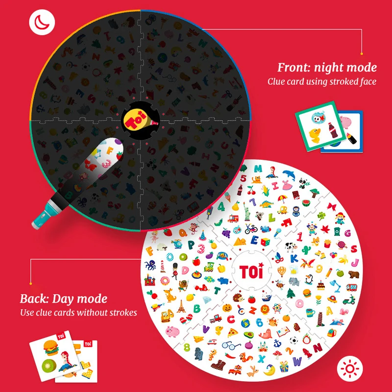 Toi Настольная игра фонарик найти сокровища исследовать диких животных для детей 3