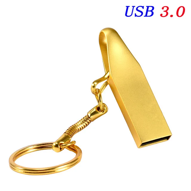 JASTER USB 3,0, новинка, металлический USB флеш-накопитель, флешка, 4 ГБ~ 64 ГБ, usb флешка, мини-Подарочный флеш-накопитель(более 10 шт., бесплатный логотип - Цвет: Gold