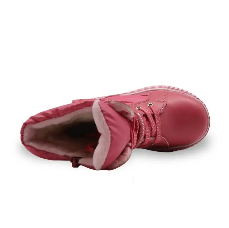 Winter new children's snow boots boys and girls baby snow boots warm shoes children's quality PU waterproof Thick cotton shoes