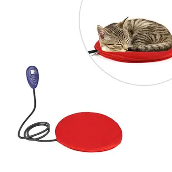 

Pet Heating Pad 30W Electric Cat Dog Heater Bed Mat 7 Grade Temperature Control Chew Resistant Cord Washable Cover with Plug