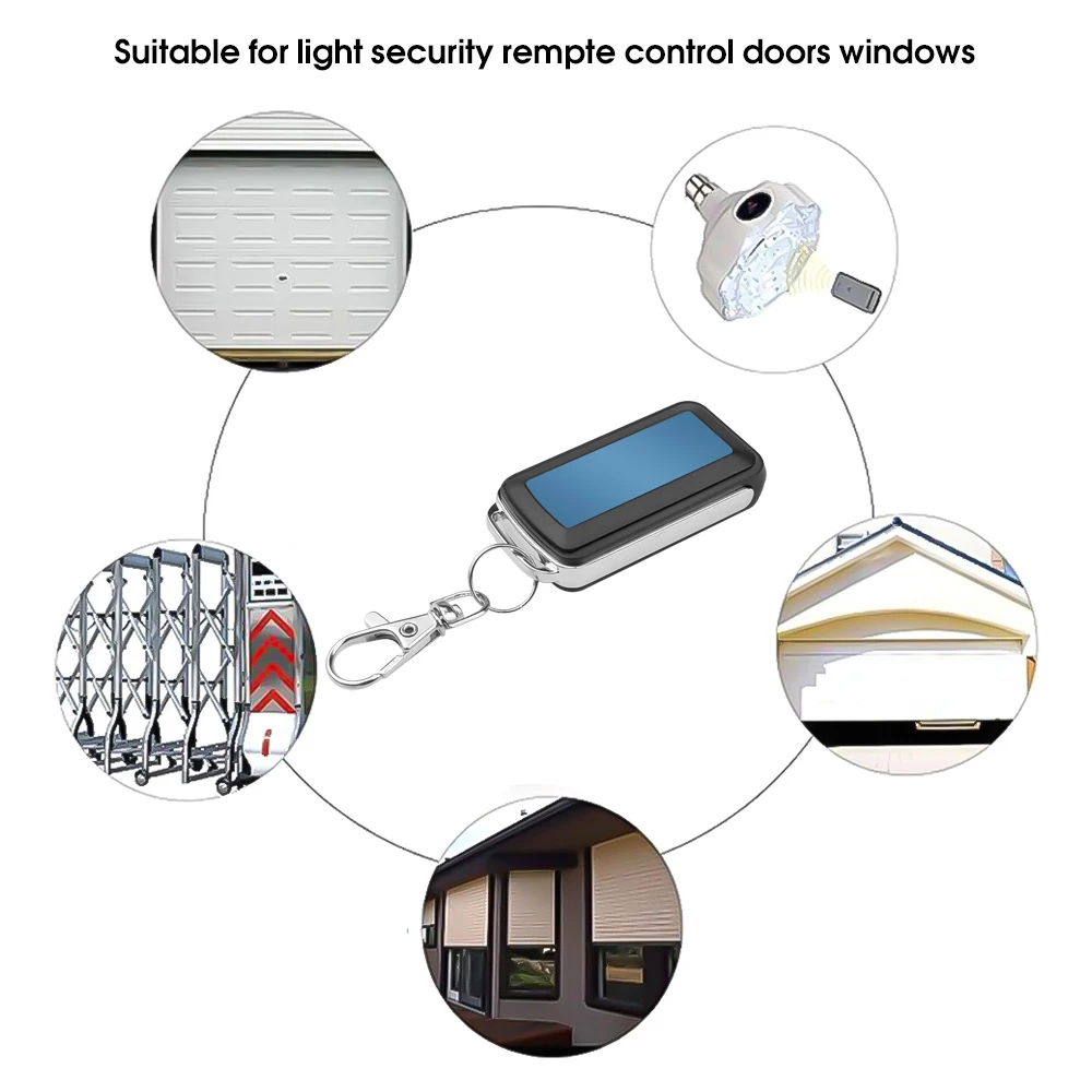 kebidu 433Mhz Remote Control Code For Gate Wireless RF 4 Channel Electric Cloning For Gate Garage Door Car Keychain