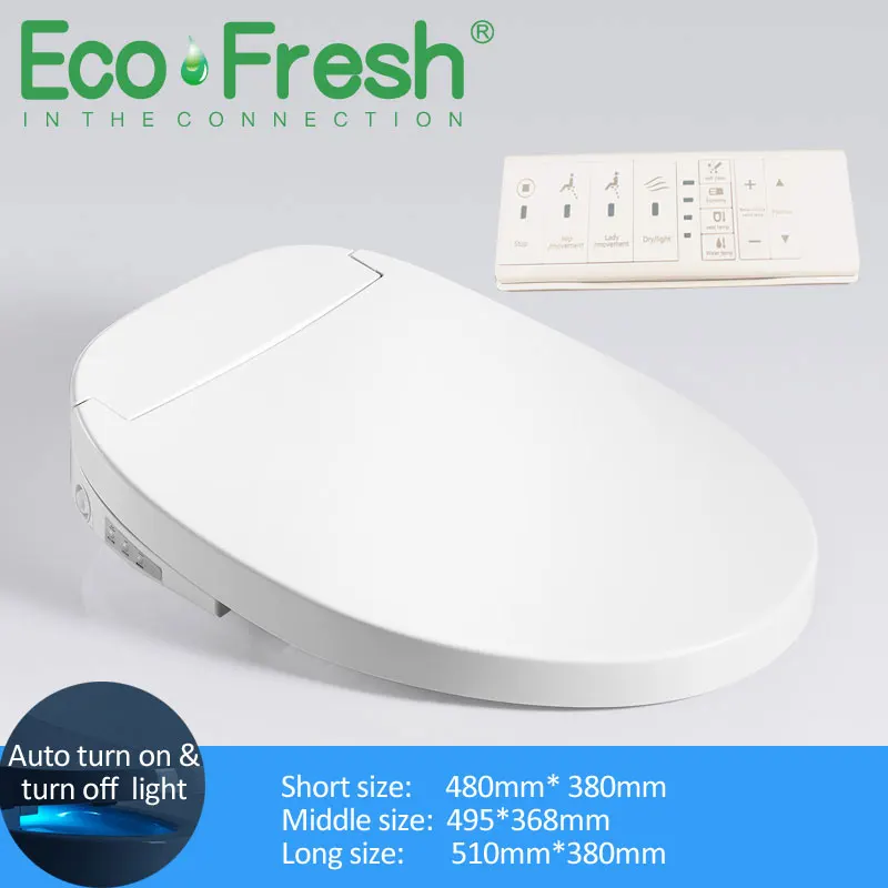 Умная Крышка для сиденья унитаза EcoFresh электронная крышка биде чистая сухая