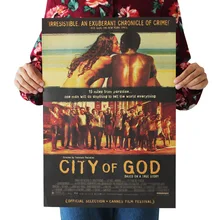 [A418] Бог должен быть сумасшедшим Ностальгический ретро плакат из крафт-бумаги экран для помещений кафе декоративная живопись