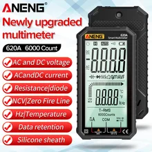 ANENG 4.7-Inch LCD Display AC/DC Digital Multimeter Ultraportable True-RMS Multimeter Auto-Ranging Multi Tester NCV Tester