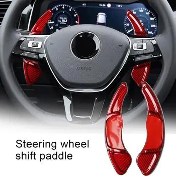 

1 Pair Carbon Fiber Red Steering Wheel Paddle Shifter for Volkswagen Golf 7 Para cirocco Sagitar GLI Lamando GTS-POLO GTI R-LINE