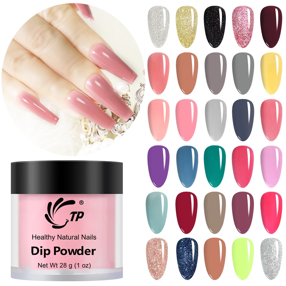 Tp 28g 1oz 29 Nude Colors Nail Dipping Powder No Lamp Cure Natural Dry French Acrylic System Dip Powder Decoration Nail Powder Gel Nails Powdernail Gel Powder Aliexpress
