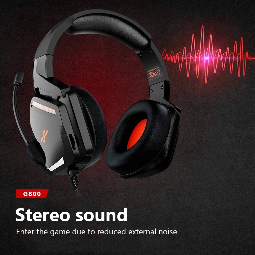 Wired Gaming Headset Headphone with Microphone Portable 3 5mm Gamer Stereo Head mounted Entertainment Earphone Supplies