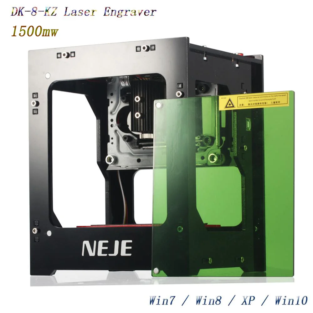 Goedkoop Neje 2019 Hot Selling Nieuwe 1500 Mw 405nm Ai Laser Graveur Hout Router Diy Desktop Laser Cutter Printer Graveur Snijden machine