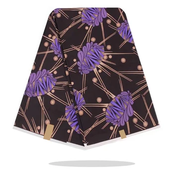 

Sewing Fabric For Dress 100%Cotton Fabric Veritable Soft High Quality Ankara African Wax Dye Printed Fabric By The Yards RV07-87